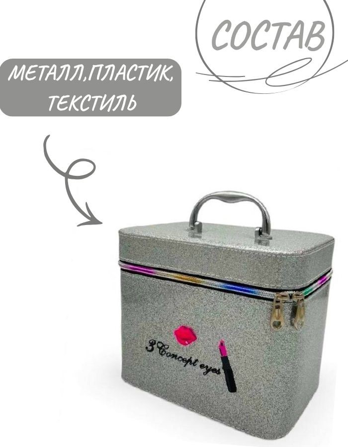 Сумка для косметики CX3111-1, 23х16.5х19см Mix